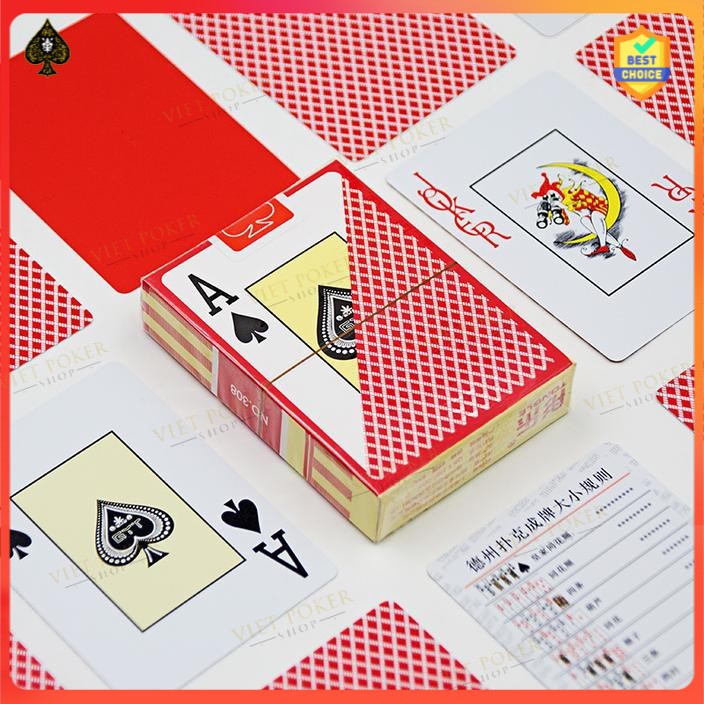 Bài nhựa Texas Hold'em - Bài tây - Bài poker chống nước hoàn hảo