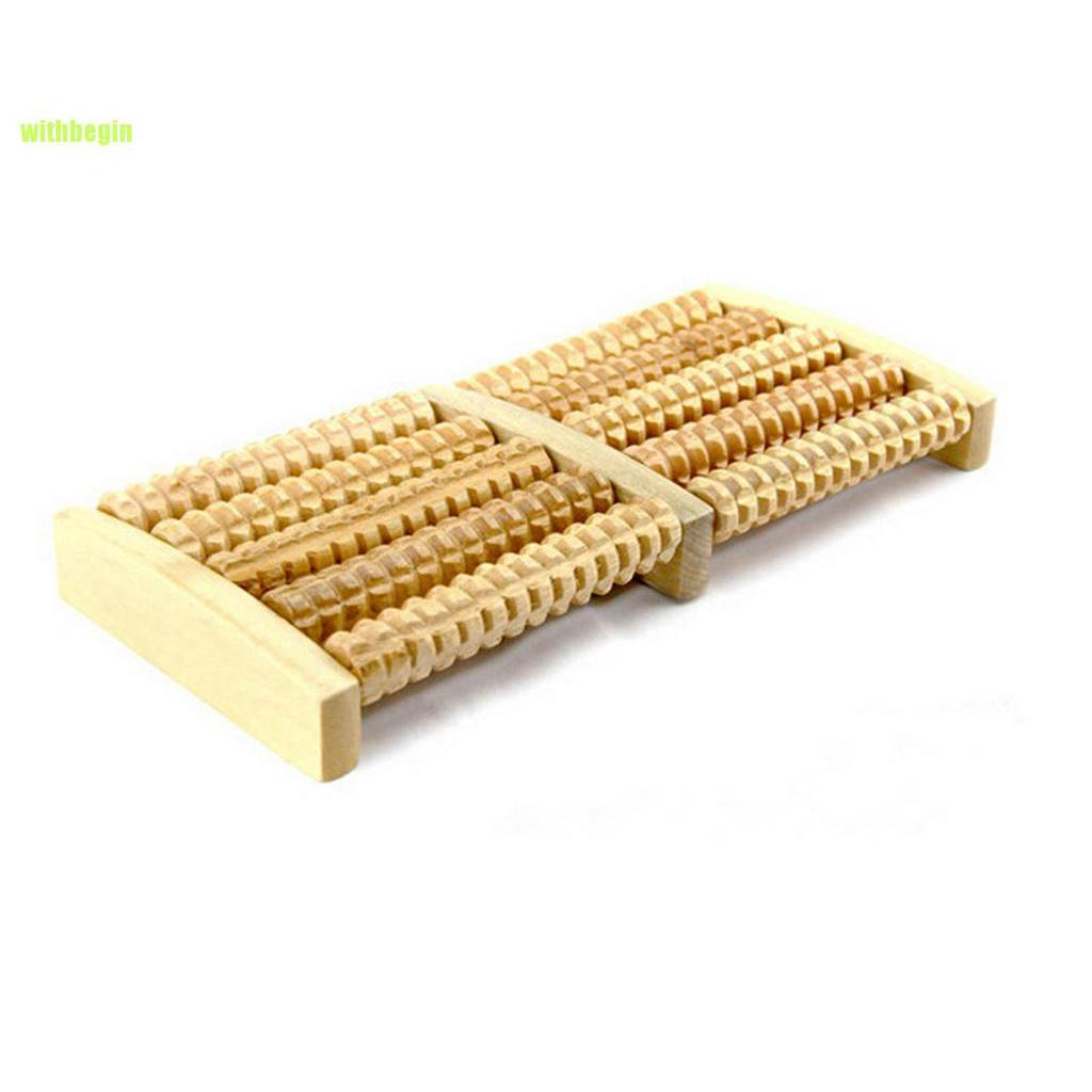 (Hàng Mới Về) Set 5 Dụng Cụ Lăn Mát Xa Chân Bằng Gỗ Tiện Dụng