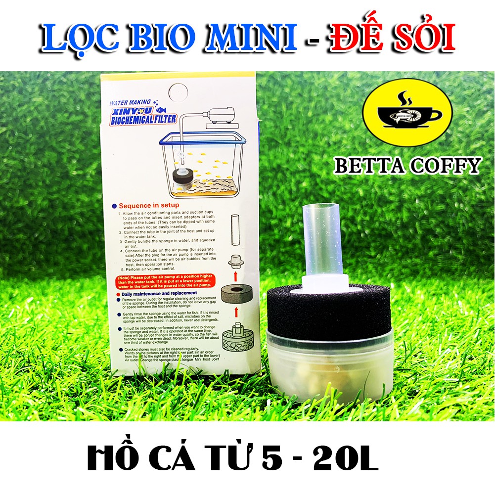 Lọc Vi Sinh BIO mini - ĐẾ SỎI XY168 - Không cần thay nước