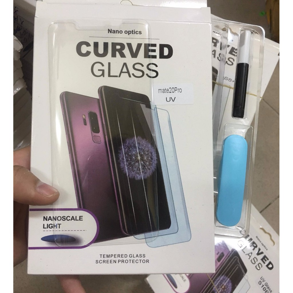 Kính cường lực Huawei Mate 20 Pro Full keo UV Full màn hình, Siêu cảm ứng
