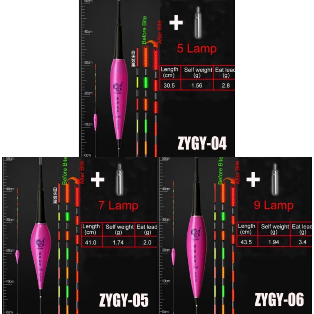 Phao Câu Cá Gắn Đèn LED Có Thể Thay Đổi Màu Sắc Chuyên Dụng