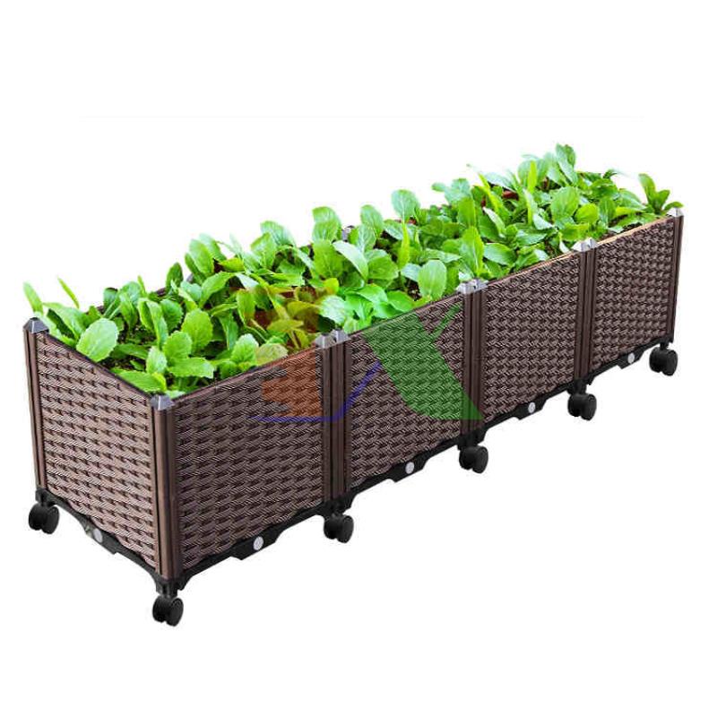 Chậu lắp ghép CLG-40, lắp ráp thông minh trồng Rau Hoa