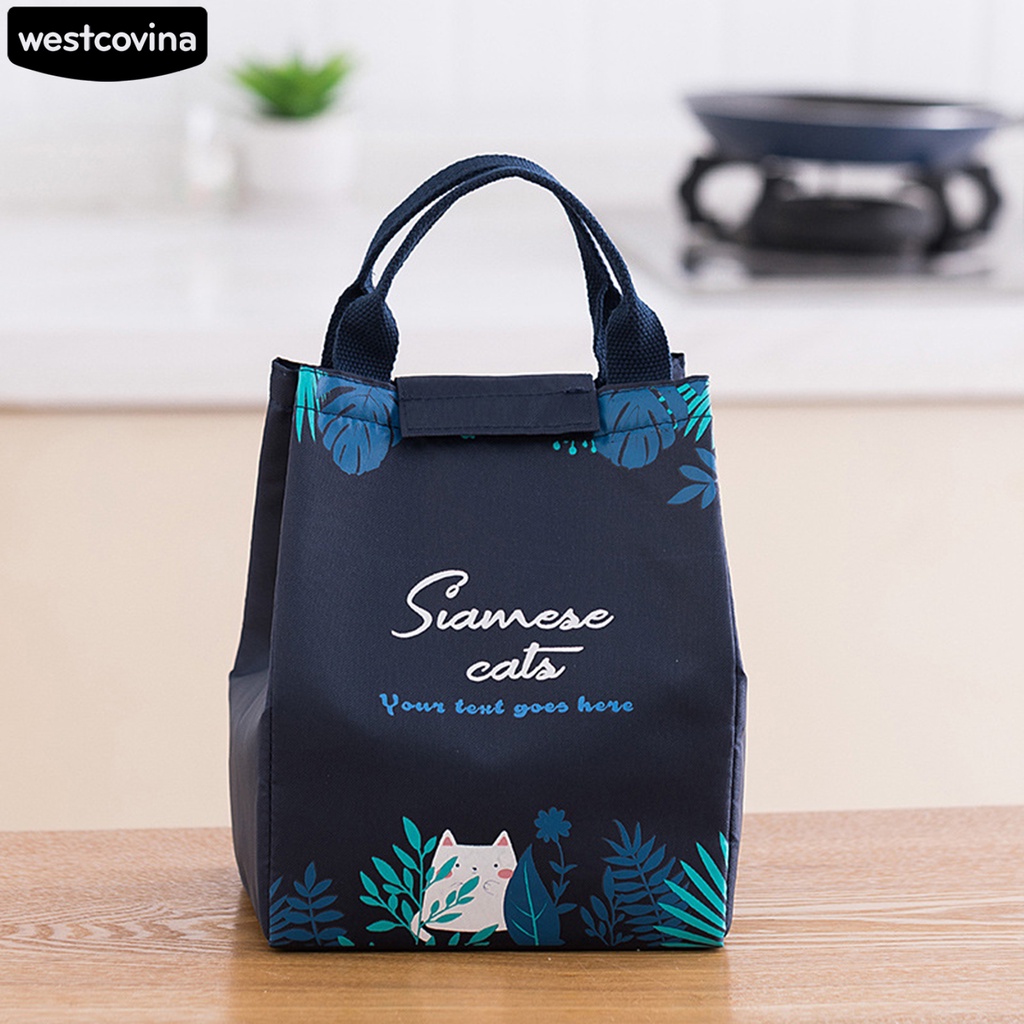 Túi đựng hộp cơm trưa bằng vải oxford giữ nhiệt tiện dụng