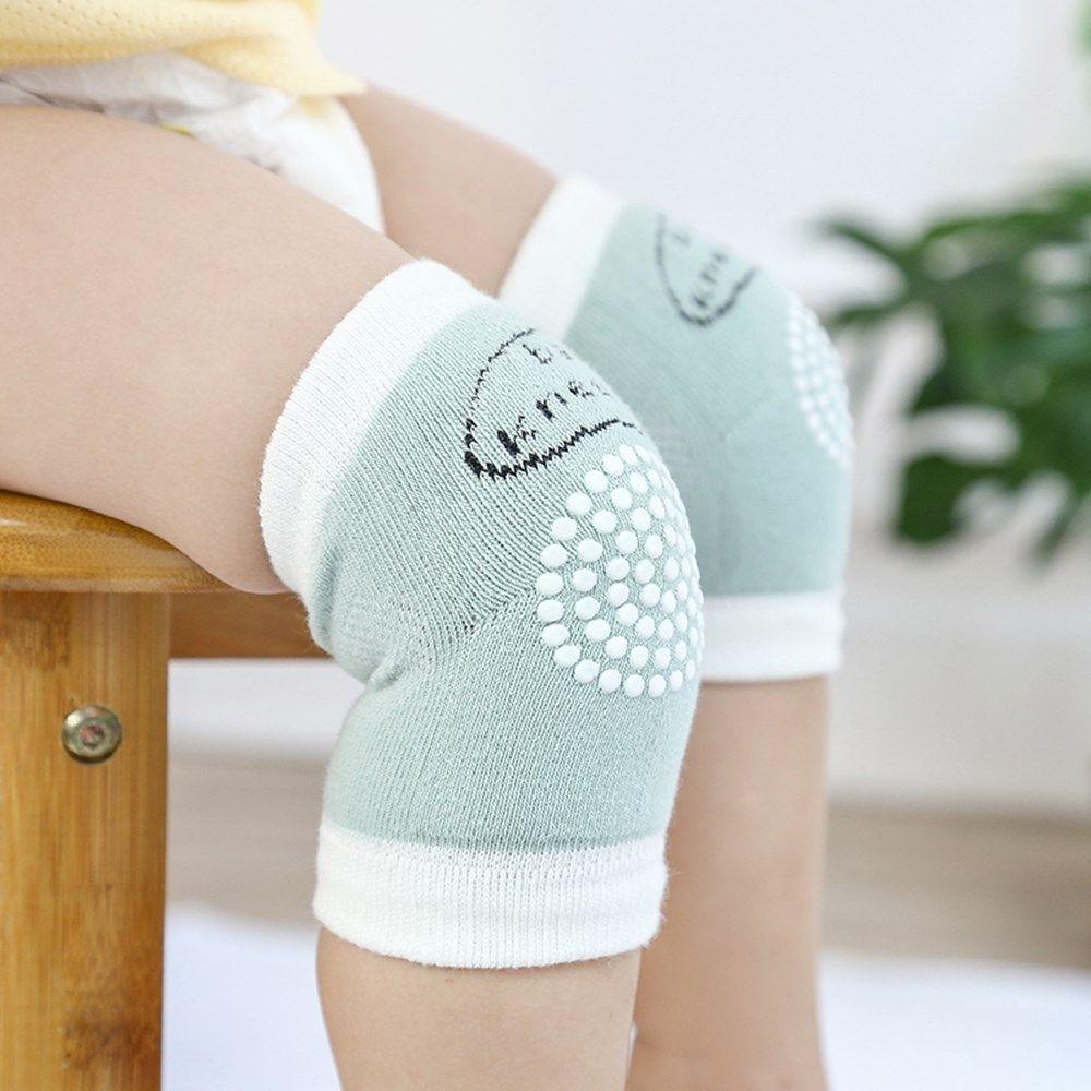 1 Cặp Đệm Bảo Vệ Đầu Gối Bằng Lưới Cotton Thoáng Khí Cho Bé
