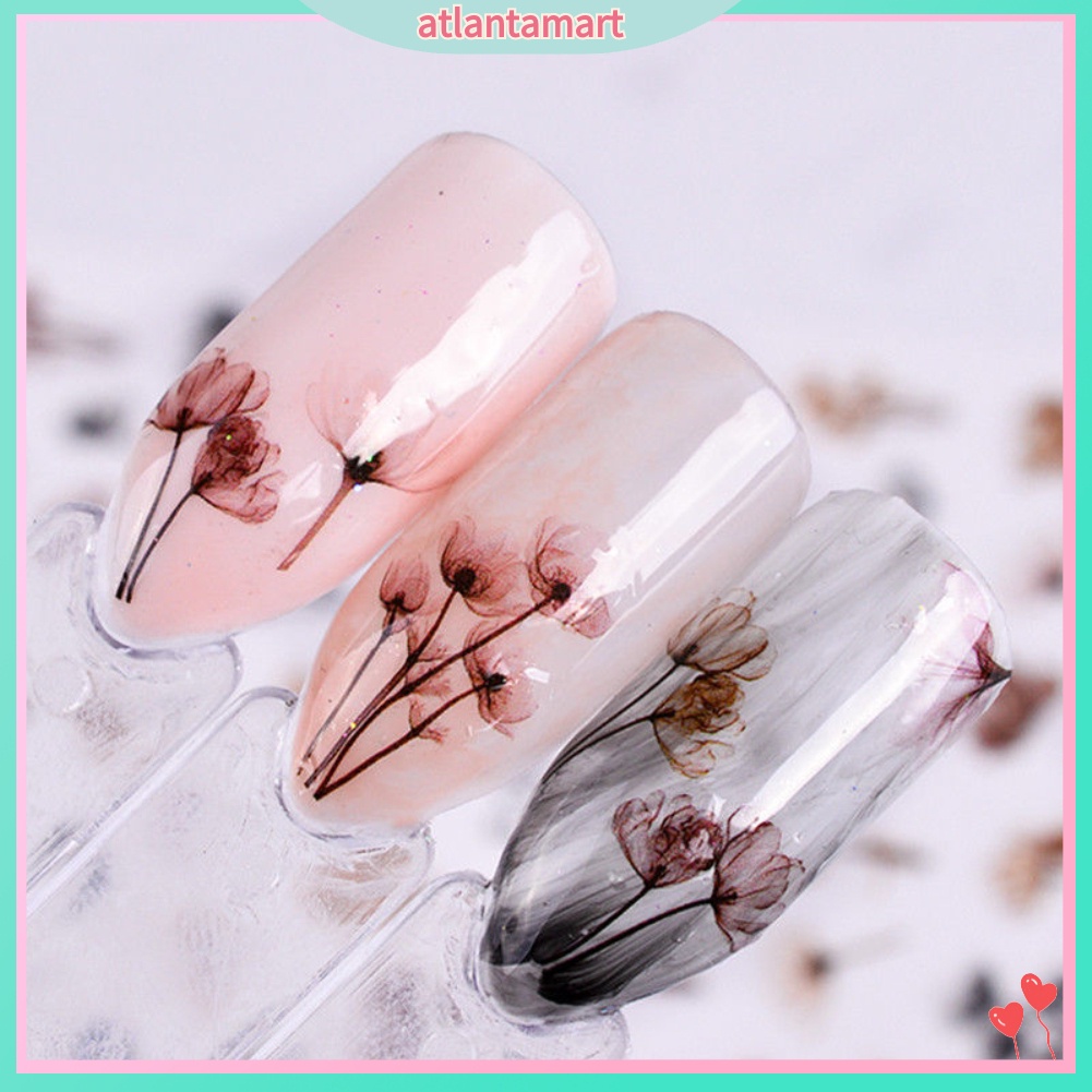 [Hàng mới về] Miếng dán trang trí móng tay họa tiết hoa 3d