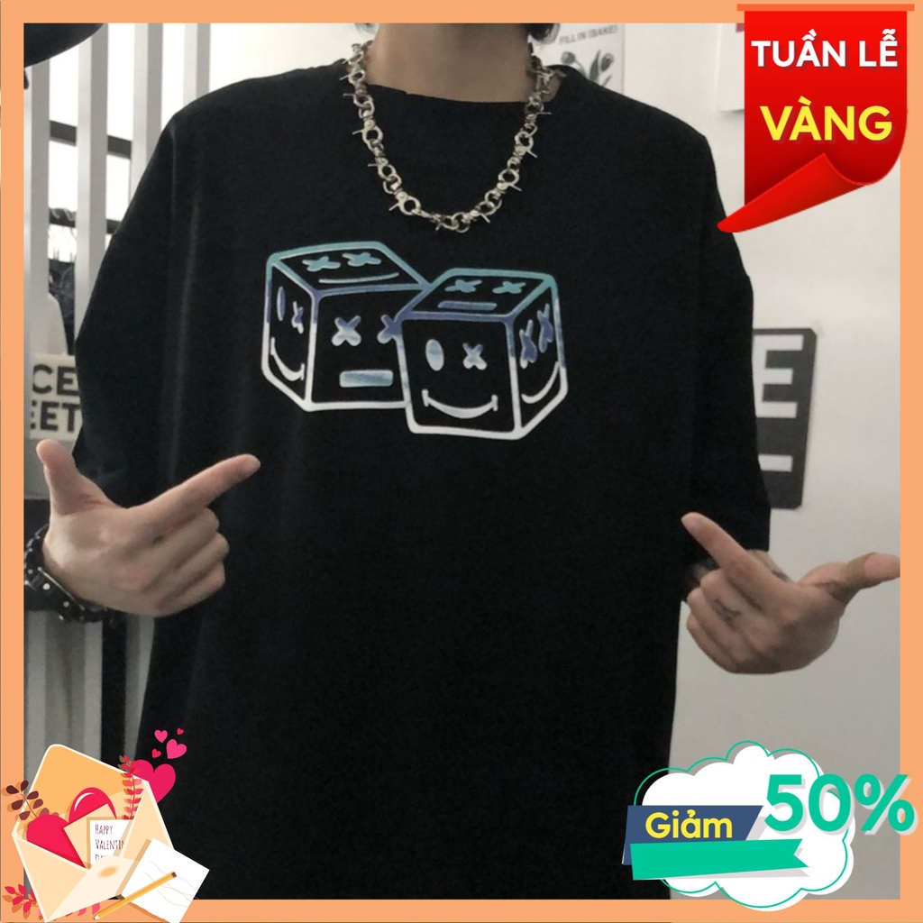 Áo thun tay lỡ nam nữ Xúc Xắc, áo phông rộng local brand - TamThiLuxury19 | BigBuy360 - bigbuy360.vn