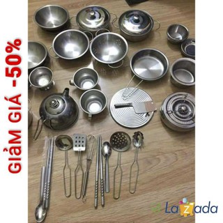 Đồ chơi inox nấu bếp 40 món cho bé