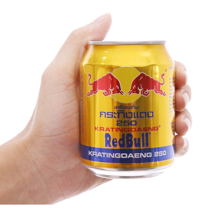 6 lon nước tăng lực Redbull Thái/ Việt 250ml