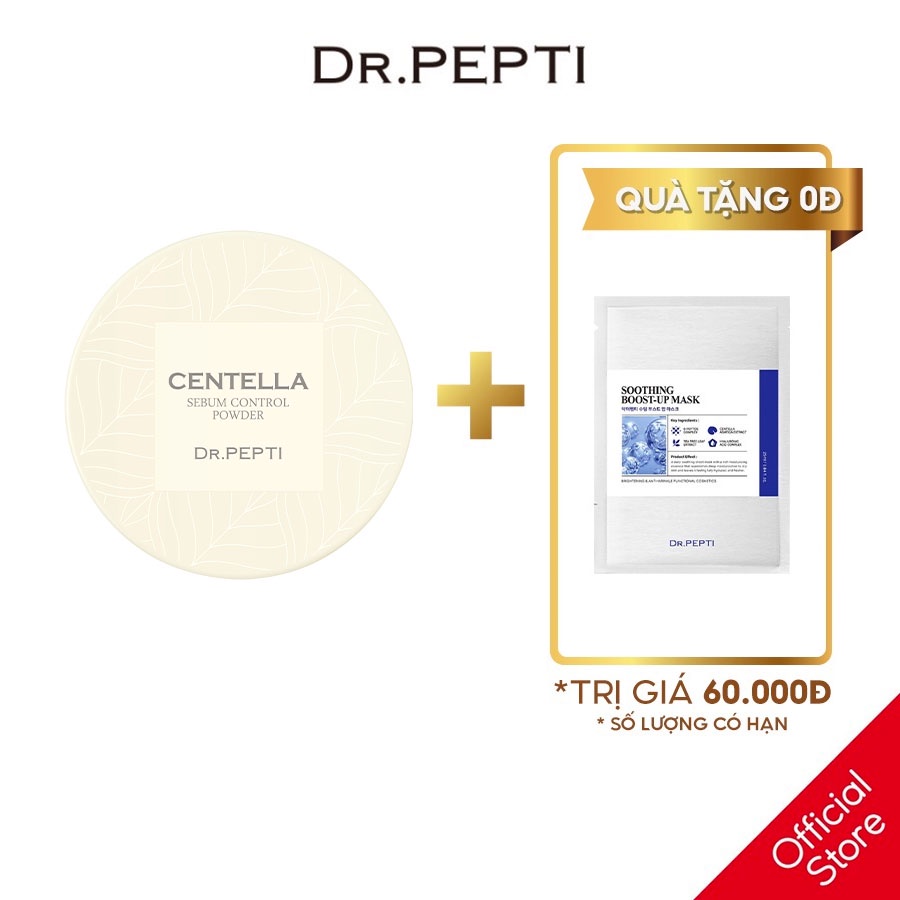 Phấn Phủ Kiềm Dầu Dr.Pepti Centella Sebum Control Powder 10g