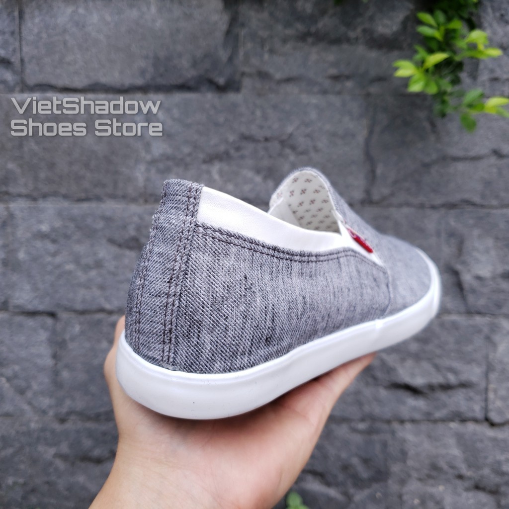 Slip on nam - Giày lười vải nam LEYO - Vải thô dệt sợi 2 màu - Mã SP A1531 | BigBuy360 - bigbuy360.vn