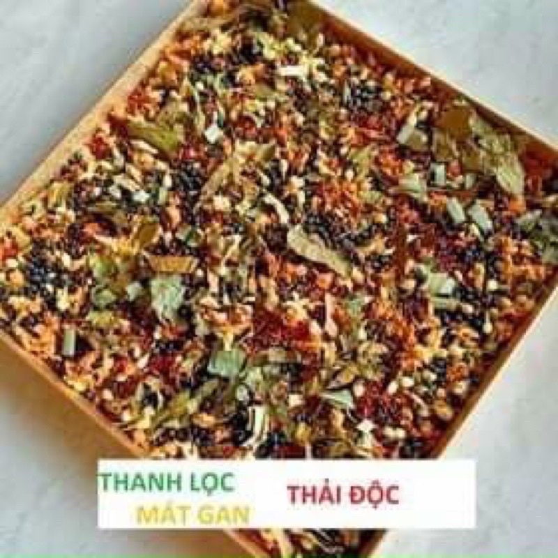Trà gạo lứt xạ đen thảo mộc hộp 500g
