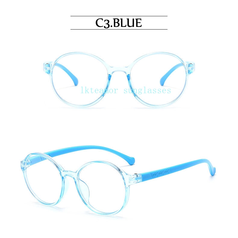 Mắt Kính Gọng Tròn Chống Ánh Sáng Xanh Cho Bé