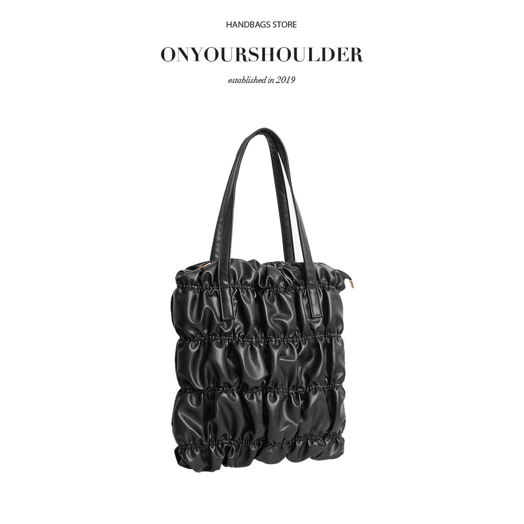 Túi xách nữ màu đen thời trang Summer Bag, túi da công sở cao cấp sành điệu Onyourshoulder