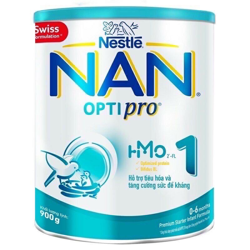 Sữa nestle Nan Optipro 1 , 2, 3, 4 I-mo 900g