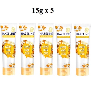 5 tuýp sữa rửa mặt hazeline nghệ hoa cúc 15g/ tuýp