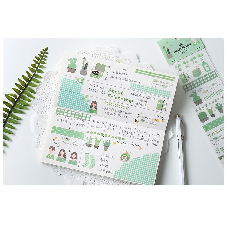 Hình dán trang trí Daily Life Sticker Masking, 65x350mm