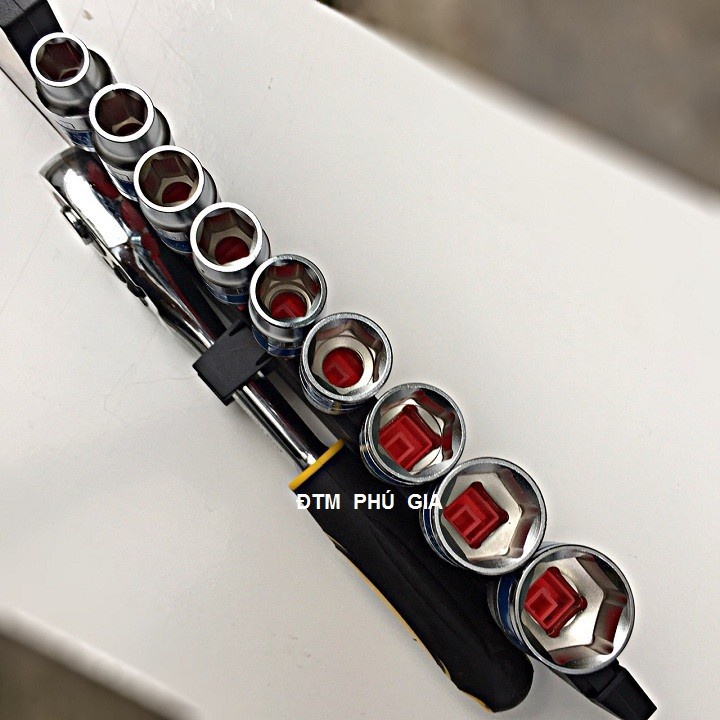 Bộ tuýp , bộ khẩu 12 chi tiết Top 8-24 thép CRV cao cấp