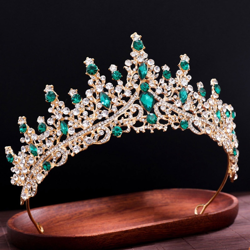 Băng Đô Vương Miện Và Vương Miện Đính Đá Pha Lê Phong Cách Baroque Dành Cho Bé Gái