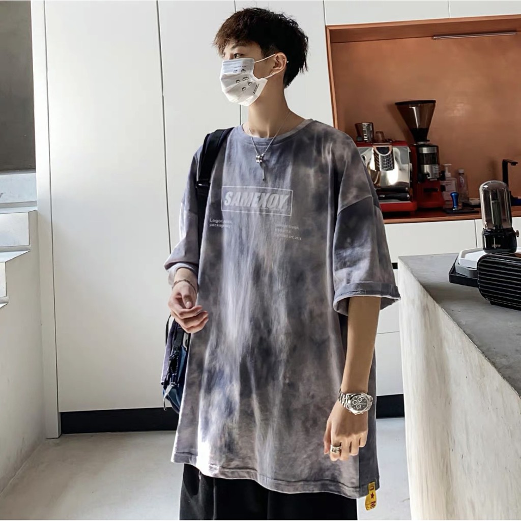 Áo Phông Loang Unisex Tay Lỡ Chất Cực Đẹp,Áo Loang Nhiều Màu Chất Co Dãn Mềm Mịn | BigBuy360 - bigbuy360.vn