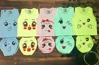 5 bộ cotton chip hàng đẹp cho bé