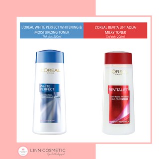 Nước Hoa Hồng Săn Chắc Và Giảm Nếp Nhăn L'Oreal 200ml Toner Revitalift Aqua Milky