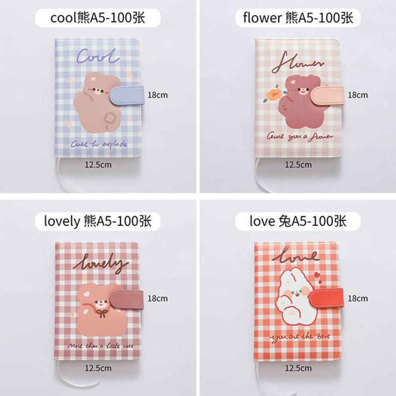 ⭐ iLado ⭐  ins sổ tay da A5 tài khoản tay sáng tạo dễ thương vở kẻ ngang sổ ghi chép notebook binder a5 sổ ghi chép sổ tay ghi chép vở lò xo kẻ ngang sổ lò xo kẻ ngang marker học văn phòng phẩm sổ ghi chú sticker sổ ghi chú mini tập vở