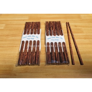 Bộ 10 đôi đũa gỗ dừa dài 24cm