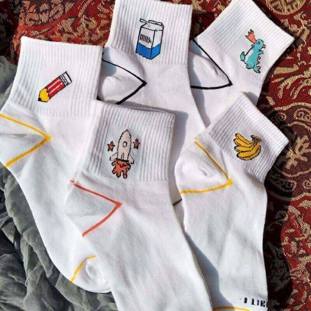 Tất hình chuối -sữa