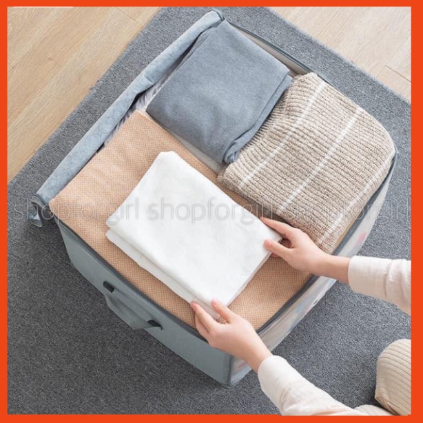 Túi đựng chăn màn chống thấm nước tiện dụng size 42x50x39cm (Giao mẫu ngẫu nhiên) - shopforgirl