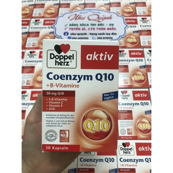 Viên uống bổ tim mạch, điều hòa huyết áp Doppelherz Aktiv Coenzyme Q10