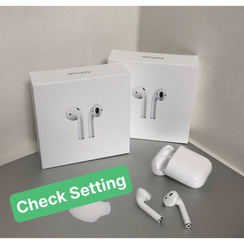 Tai nghe Bluetooth TWS Airpods 2  ( Tai nghe Airpod 2) Đổi Tên - Định Vị , Tự Động Kết Nối, Cảm Biến Vân Tay