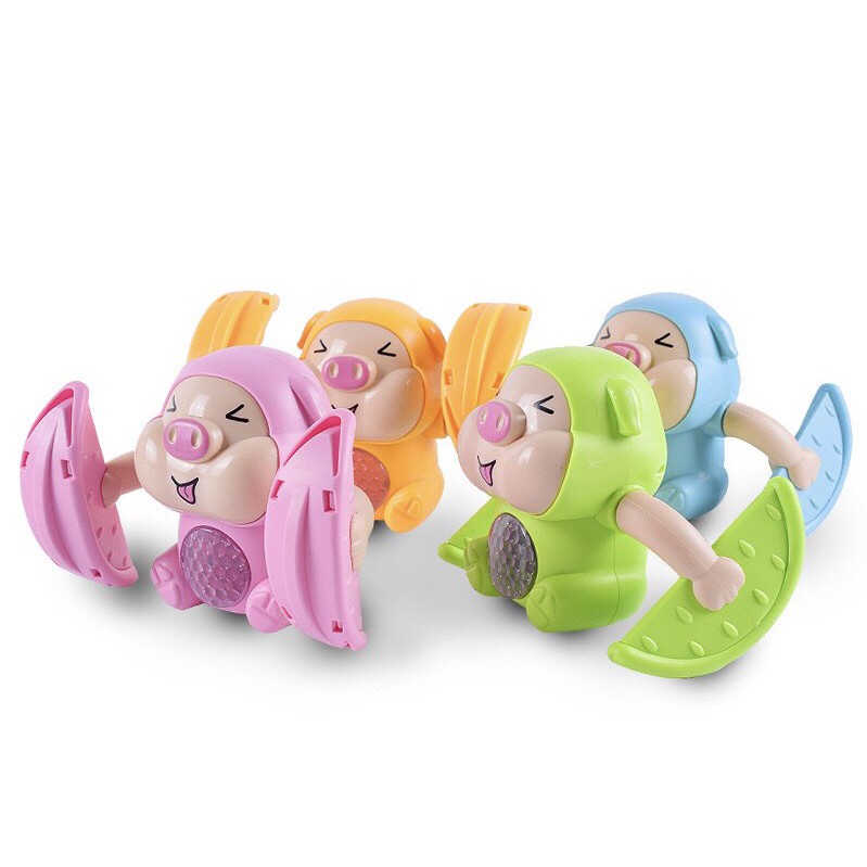 Đồ Chơi Lợn Nhào Lộn 360° Có Cảm Biến Giọng Nói, Chạm Tay cho bé