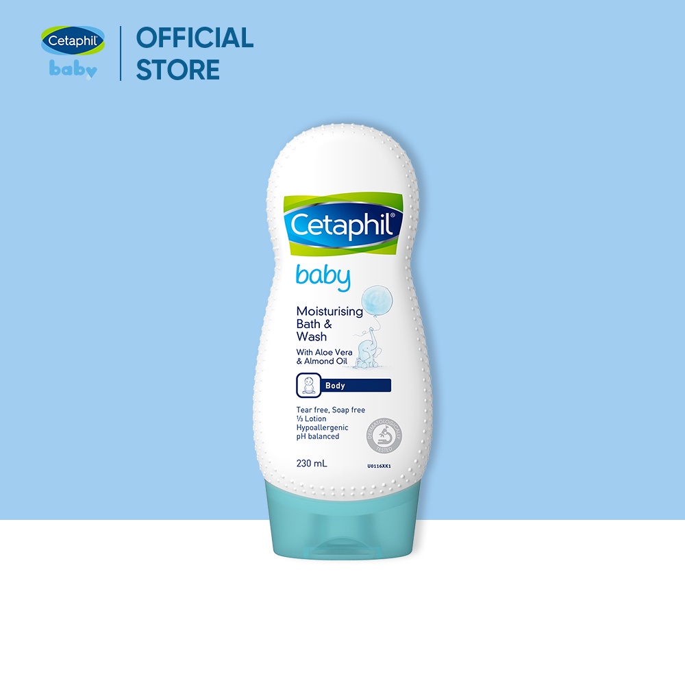 Sữa tắm dưỡng ẩm dịu lành cho bé Cetaphil Baby Moisturizing Bath & Wash 230ml