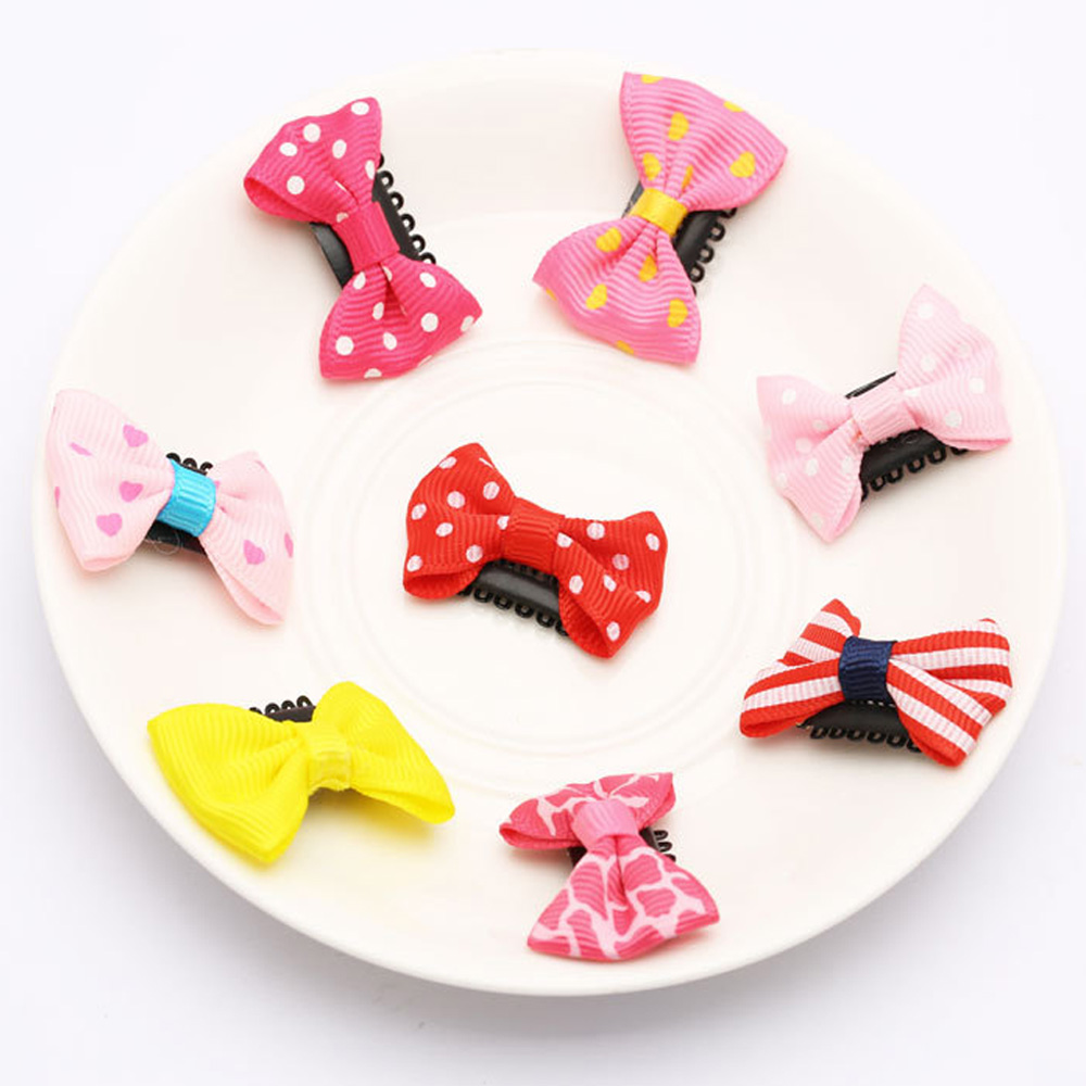 Set 5 / 10 Kẹp Tóc Mini Hình Nơ Dễ Thương Cho Bé Gái Sơ Sinh