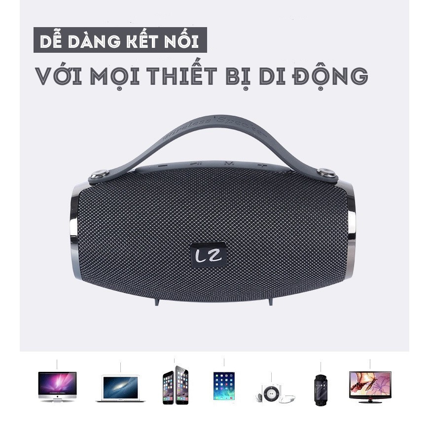 Loa Bluetooth Di Động LZ-E16MINI Âm Thanh Sống Động, Bass Cực Mạnh, Cắm USB, Thẻ Nhớ, Cổng 3.5 - Kèm cáp sạc