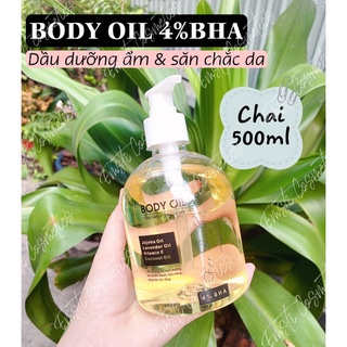 BODY OIL 4% BHA - Dầu dưỡng ẩm và giúp da săn chắc [Size 500ml]