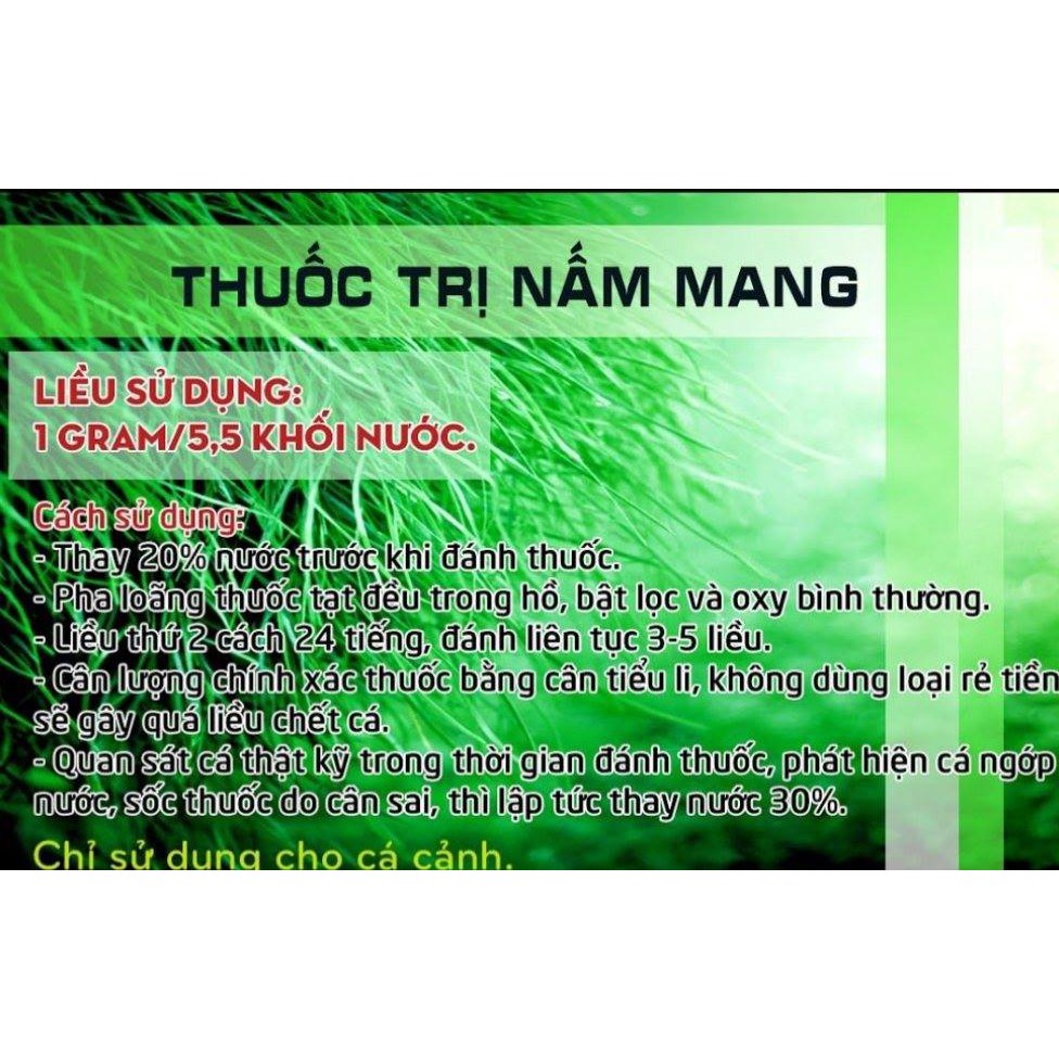 [Mã 155FMCGSALE giảm 7% - tối đa 100K đơn 500K] Thuốc Đặc Chữa Nấm Mang Cá Cảnh - Hủ 50gr