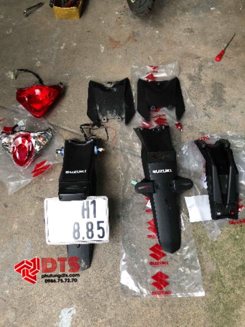Bộ Combo Satria Fi Đèn + Dè sau 3 món Nhập khẩu chính hãng Suzuki indo | Có lẻ riêng từng món