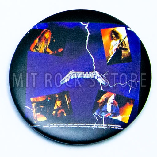 Huy hiệu (Pin) Metallica  - Dùng cài áo, mũ, ba lô, túi.... - Hàng xuất xứ Thái Lan