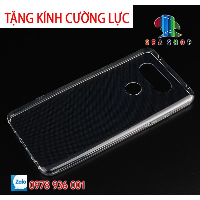 [TẶNG CƯỜNG LỰC]Ốp lưng LG V20 silicon trong suốt