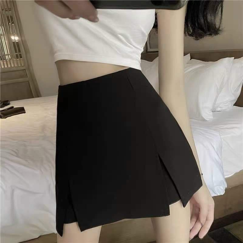 [MỚI LẠ, TẶNG QUÀ XINH] CHÂN VÁY UMI XẺ 2 BÊN KÈM QUẦN TRẺ TRUNG CÁ TÍNH TEENS FASHION