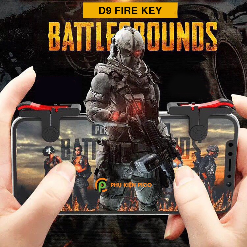 Nút bắn Pubg, nút bấm chơi game PUBG D9 hỗ trợ chơi Pubg Mobile, Ros Mobile - Bộ 2 nút cơ