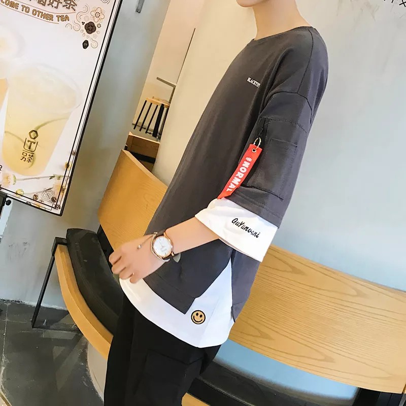 áo thun tay lỡ unisex 65 cotton Nam Nữ form rộng thun cotton DHL swap phong cách Ulzzang. | BigBuy360 - bigbuy360.vn
