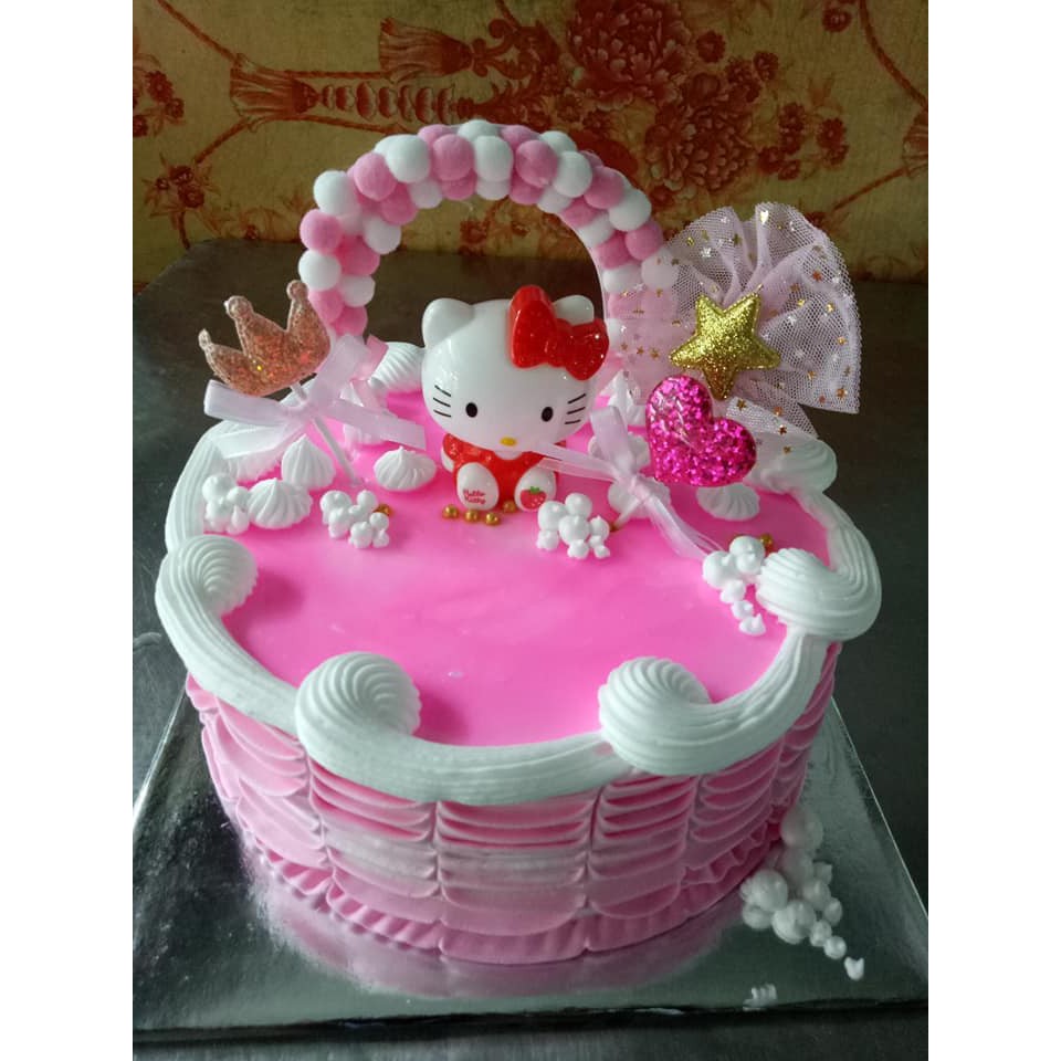 Mèo Kitty trang trí bánh kem