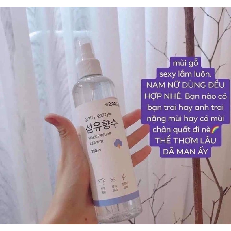 XỊT THƠM QUẦN ÁO FABRIC PERFUME DAISO KOREA