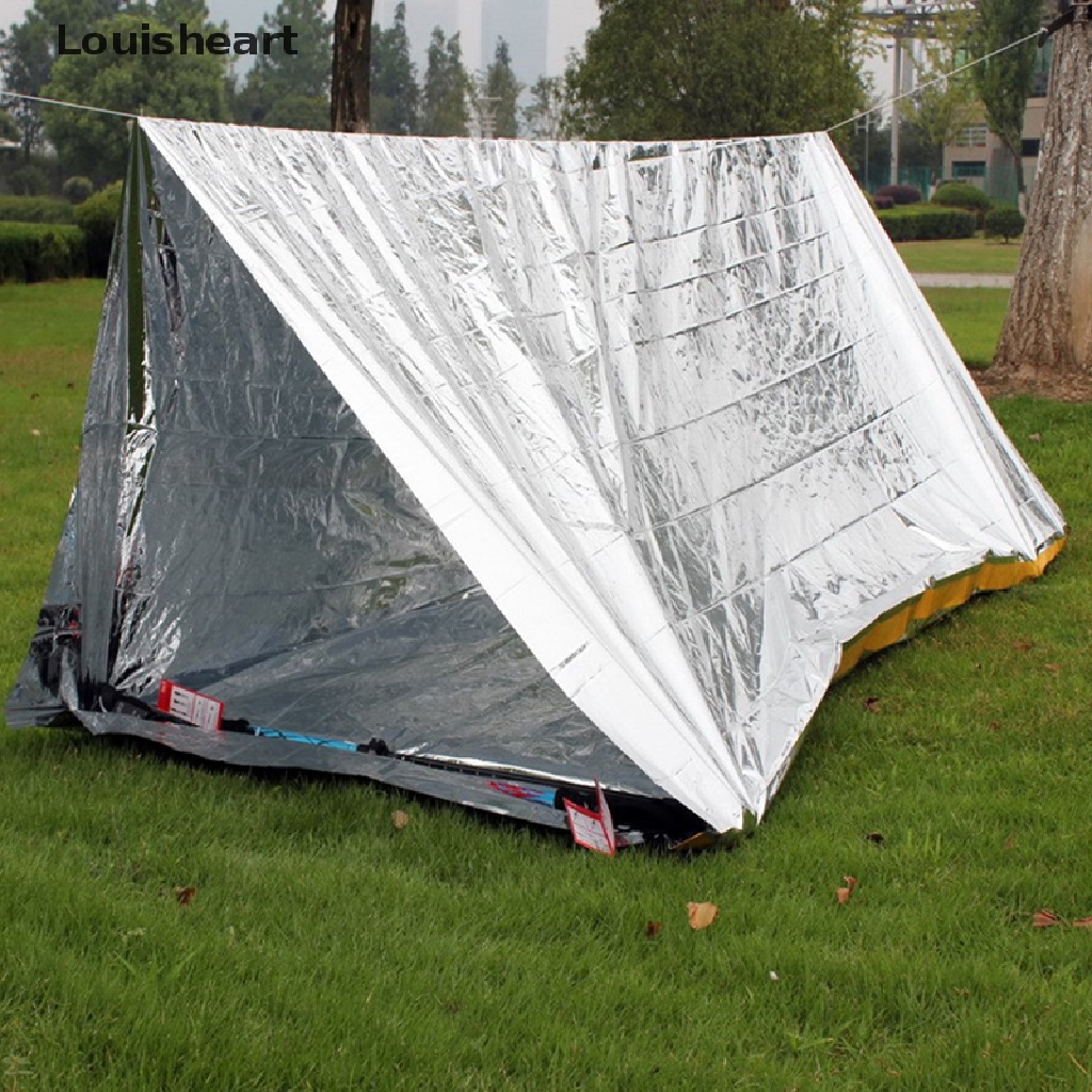 Louisheart Foldable Tent Emergency Survival Hiking Camping Shelter Outdoor Waterproof TFG