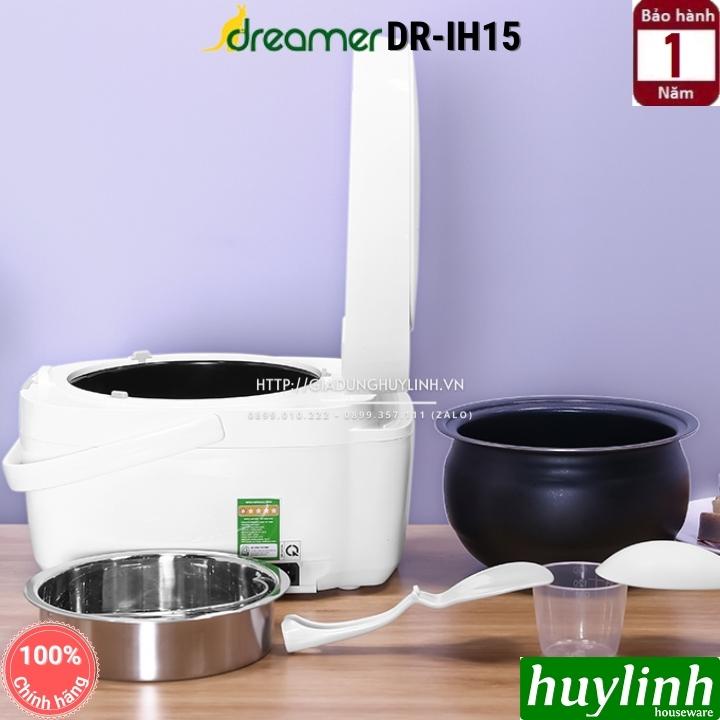 [Mã ELHAMS5 giảm 6% đơn 300K] Nồi cơm điện tử cao tần Dreamer DR-IH15B - 1.5 lít