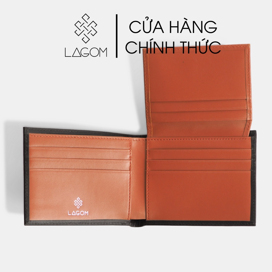 Ví Nam Da Thật LAGOM Compact Wallet phối màu