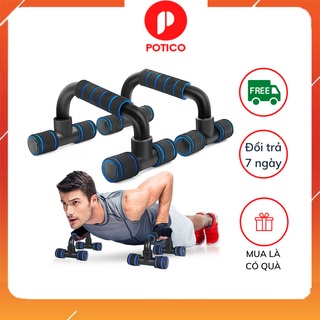 Dụng cụ tập hít đất chống đẩy chân thẳng tập ngực vai bụng push up stand - potico