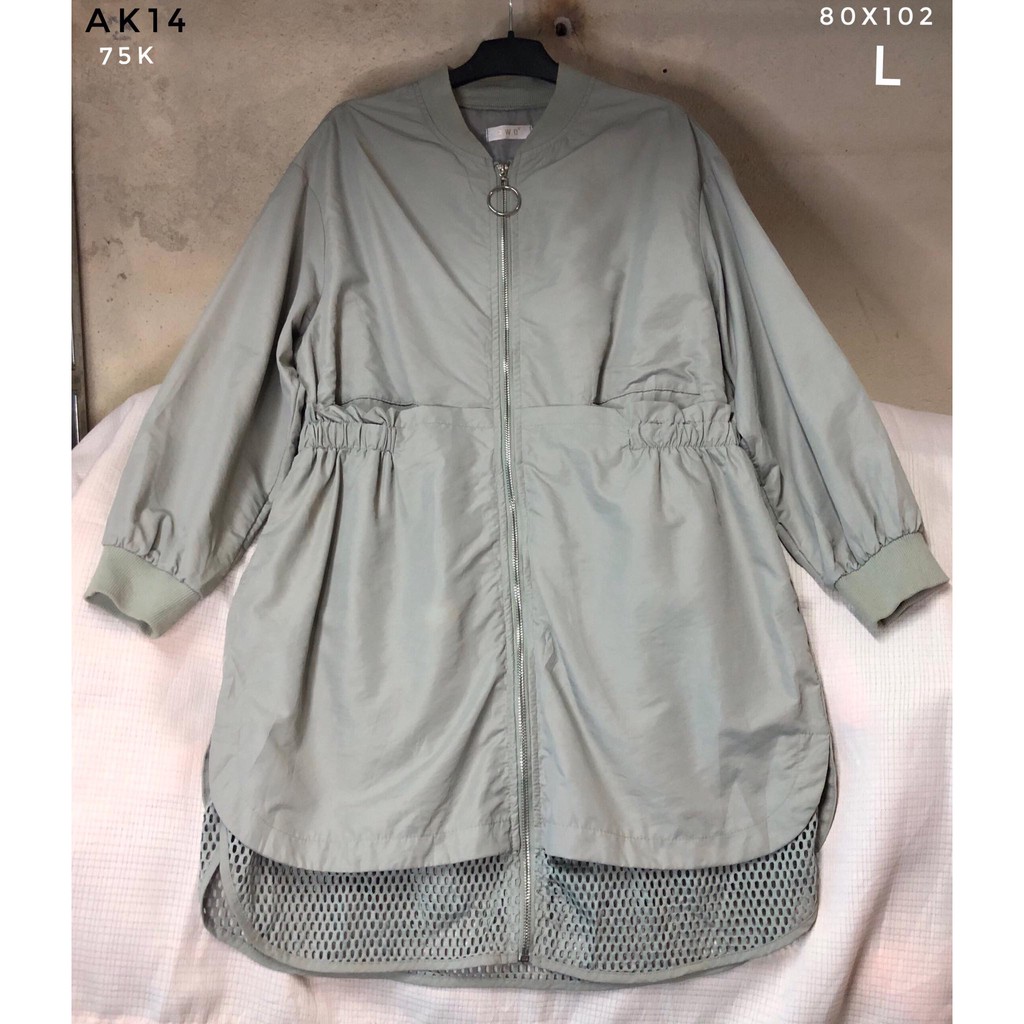 Áo khoác kiểu mặc mùa thu kiểu hàn quốc bó eo màu siêu xinh sz L mã AK14